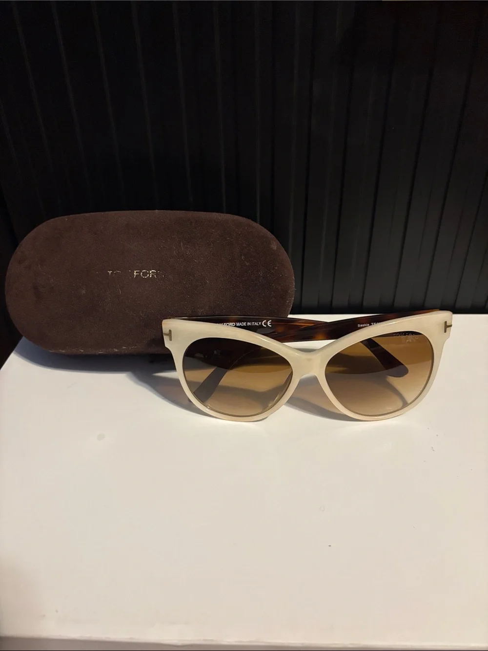 Tom Ford Women’s Sunglasses Gradient Brown Lenses (TF 330)